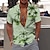 abordables camisas hawaianas de solapa para hombre-Hombre Camisa camisa hawaiana Camisa gráfica Árbol de coco Cuello Vuelto Amarillo Claro Verde Trébol Azul Piscina Morado Amarillo Print Exterior Calle Manga Corta Abotonar Estampado Ropa Moda Design