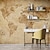 cheap World Map Wallpaper-World Map Wallpaper Mural Wall Covering Sticker Peel and Stick Removable PVC/Vinyl Material Self Adhesive/Adhesive Required Wall Decor for Living Room Kitchen Bathroom