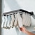 preiswerte Badezimmer-Zubehörset-airer space aluminium faltbarer kleiderbügel stanzfrei haushalt kleidung aufhängen und trocknen wand hängen toilette drinnen balkon socken trocknen ständer