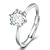 cheap Wedding Ring-Ring Wedding Geometrical Silver Rhinestone S925 Sterling Silver Stylish Simple Luxury 1PC