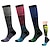 billige Sykkelsokker-3 par medisinske kompresjonssokker for kvinner&amp;amp;menn 20-30 mmhg knehøy sokk (flerfarget 1, liten/middels (amerikansk størrelse))