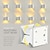 voordelige buiten wandlampen-outdoor/indoor led wandlamp 12w dubbele lichtbron waterdicht verstelbare lichthoek warm wit/wit licht tweekleurige wandlamp ac85-265v