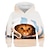 cheap Hoodies &amp; Sweatshirts-Kids Girls&#039; Hoodie Cat Long Sleeve Fall Winter Active Fashion Cotton Casual Regular Fit