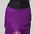 abordables Ropa de baile latino-faldas de baile latino borla con flecos color puro entrenamiento de rendimiento para mujer alto poliéster