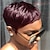 Недорогие Высококачественные парики-короткие парики короткие парики пикси для чернокожих женщин короткие парики парики пикси для афроамериканцев бордовые короткие парики пикси