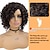 お買い得  古いかつら-黒人女性のためのショートカーリーアフロウィッグサイド前髪合成繊維アフロ変態カーリーウィッグ自然な髪アフリカ系アメリカ人ヘアスタイルコスチュームウィッグ