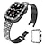 baratos Pulseiras de Apple Watch-Pulseira de joias Compatível com Pulseira Apple Watch 38mm 40mm 41mm 42mm 44mm 45mm 49mm com caixa Feminino Luxo Aço Inoxidável Com Strass pulseira de substituição para Série iwatch Ultra 8 7 6 5 4 3
