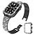 voordelige Apple Watch-bandjes-sieraden armband Compatibel met: Apple Watch-horlogebandje 38mm 40mm 41mm 42mm 44mm 45mm 49mm met zaak Dames Luxe Roestvrij staal Strass Vervangende horlogeband voor iwatch Serie Ultra 8 7 6 5 4 3 2