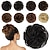 Χαμηλού Κόστους Σινιόν-ανθρώπινα μαλλιά ακατάστατοι κότσοι 100% κότσοι με ανθρώπινα μαλλιά κομμάτι μαλλιών αληθινό ανθρώπινο κομμωτήριο κυματιστό σταχτάρι ξανθά μαλλιά σκρατσίνι ανάγλυφα μπουκίτσες για γυναίκες κορίτσια