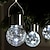 ieftine Lumini de cale și lanterne-lumini de decor de Crăciun lumini solare din sticlă crăpată în aer liber suspendate lumini decorative cu bile cu LED, copac impermeabil, lumini cu glob alimentat solar cu mâner pentru grădină, curte,