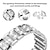 abordables Correas de reloj Samsung-Ver Banda para Samsung Galaxy Watch 5 40/44mm Watch 4 Clásico 42/46mm Watch 4 40/44mm Reloj Activo 40mm Acero Inoxidable Diamantes Sintéticos Reemplazo Correa con caso Diamante brillante Pulsera de