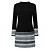 cheap Casual Dresses-Women&#039;s Casual Dress Shift Dress Mini Dress Black White Wine Geometric Long Sleeve Winter Fall Patchwork Basic Crew Neck Daily Weekend 2023 S M L XL XXL 3XL