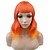 cheap Synthetic Wig-14 Inches Brown Wig Short Wavy Wig Brown Wigs with Bangs Bob Wig Brown Wig for Women Wig Cap Include
