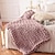 cheap Blankets &amp; Throws-Super Thick Wool Handwoven Blanket Sofa Blanket Cover Blanket Knitting Thick Thread Blanket
