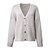 cheap Cardigans-Women&#039;s Cardigan Sweater Jumper Crochet Knit Knitted Cropped V Neck Pure Color Daily Holiday Casual Winter Fall White S M L / Long Sleeve / Regular Fit