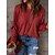 cheap Blouses &amp; Shirts-Women&#039;s T shirt Tee Orange red Black Yellow Plain Daily Weekend Long Sleeve Round Neck Basic Regular S