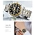 levne Náramkové hodinky-olevs luxusní hodinky pro muže chronograf svítící křemenné hodinky velký ciferník den datum kovové nerezové voděodolné náramkové hodinky módní stylové podnikání klasický vánoční dárek