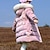 abordables Vestes et manteaux pour filles-Duvet Enfants Fille Lettre Actif Extérieur Coton Manteau Vêtements d&#039;extérieur 4-13 ans Automne Rose Claire