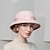 voordelige Feesthoeden-elegante zoete 100% wol / zijden hoeden met pure kleur 1pc casual / vakantie hoofddeksel