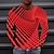 voordelige Geometrisch-Voor heren T-shirt 3D Print Grafische prints Strakke ronde hals A B C D E 3D-afdrukken Buiten Straat Lange mouw Afdrukken Kleding Sport Ontwerper Basic Casual