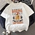 billige nyhed sjove hættetrøjer &amp; t-shirts-Dyr Capybara T-shirt Anime Tegneserie Anime Klassisk Gadestil T恤衫 Til Par Herre Dame Voksne Varmstempling Afslappet / Hverdag