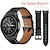 זול להקות שעונים של סמסונג-צפו בנד ל Samsung Galaxy Watch 5 Pro 45mm Watch 5 40/44mm Watch 4 Classic 42/46mm Watch 4 40/44mm עור אמיתי תַחֲלִיף רצועה מתכוונן נושם עמיד בזעזועים צמיד