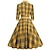 お買い得  1950年代-1950年代のカクテルドレス、ヴィンテージドレス、ドレスフレアドレス、レディースコスチューム、ヴィンテージコスプレ、デイリーウェア、ティーパーティー、7分袖ドレス、クリスマス