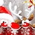 levne Topy-rodinný ošklivý vánoční mikina svetr Santa Claus los ležérní crewneck zelená černá modrá dlouhý rukáv rozkošné ladící outfity