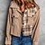 cheap Jackets-Women&#039;s Corduroy Jacket Casual Jacket Causal Button Breathable Plaid Regular Fit Fashion Outerwear Winter Long Sleeve khaki S