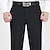 Χαμηλού Κόστους Φόρεμα Παντελόνι-Ανδρικά Παντελόνι επίσημο Παντελόνια Casual παντελόνι Flat μπροστινό παντελόνι Τσέπη Σκέτο Άνεση Αναπνέει Γάμου Επιχείρηση Causal Ρετρό / Βίντατζ Κλασσικό Μαύρο+ Γκρι Καπνιστό γκρι Ψηλή Μέση Ελαστικό