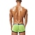 abordables Boxers homme-Homme 1 paquet Sous-Vêtements Culotte basique Sous-vêtements boxeurs Slips Coton Antibactérien Étanches Lettre Taille basse Noir Blanche