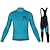cheap Men&#039;s Clothing Sets-Men&#039;s Long Sleeve Cycling Jersey with Bib Tights Blue Bike 3D Pad Breathable Quick Dry Sports Graphic Clothing Apparel