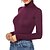 cheap Bodysuit-Women&#039;s Bodysuit Green Black Wine Crochet Plain Casual Long Sleeve High Neck Basic Cotton S