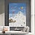 halpa Maisemataulut-mintura käsintehty vuoristoöljymaalaus kankaalle seinä taidekoriste moderni abstrakti lumimaisemakuva kodin sisustukseen rullattu kehyksetön venyttämätön maalaus