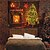 cheap Christmas Tapestry Hanging-Christmas Santa Claus Wall Tapestry Xmas Photography Background Art Decor Tablecloth Hanging Home Bedroom Living Room Dorm Decoration Chimney Fireplace Wooden Board Christmas Tree Gift