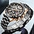 voordelige Quartz-horloges-lige fashion luxe quartz herenhorloge waterdicht lichtgevend roestvrij staal sportman polshorloges chronograaf relogio masculino