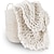 voordelige Dekens &amp; dekentjes-grof gebreide dekenworp | 100% handgebreid met jumbo chenille garen
