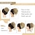 Χαμηλού Κόστους Σινιόν-5 τεμάχια ακατάστατος κότσος μαλλιών ανάγλυφο ανάγλυφο για γυναικεία αλογοουρά με ελαστικό λάστιχο σετ αξεσουάρ μαλλιών ακατάστατο σετ για γυναίκες