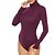 cheap Bodysuit-Women&#039;s Bodysuit Green Black Wine Crochet Plain Casual Long Sleeve High Neck Basic Cotton S