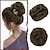 cheap Chignons-Sofeiyan Claw Clip Messy Bun Hair Piece Wavy Curly Hair Bun Clip in Claw Chignon Ponytail Hairpieces Synthetic Tousled Updo Hair Extensions Scrunchie Hairpiece for Women