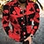cheap Men&#039;s Graphic Shirts-Men&#039;s Shirt Skull Lion Graphic Prints Poker Turndown Black / Red Black-White Black Red Royal Blue 3D Print Outdoor Street Long Sleeve Print Button-Down Clothing Apparel Fashion Designer Casual Soft