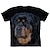 billige nyhed sjove hættetrøjer &amp; t-shirts-Dyr Hund T-shirt Tegneserie Manga Dyr Trykt mønster Grafisk Til Par Herre Dame Voksne Maskerade 3D-udskrivning Afslappet / Hverdag