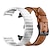 baratos Pulseiras de relógio Samsung-Pulseiras de Relógio para Samsung Galaxy Watch 6/5/4  40/44mm Watch 5 Pro 45mm Watch 4 Classic 42/46mm Watch 6 Classic 43/47mm Aço Inoxidável Couro Legitimo Substituição Alça Fecho de Metal Pulseira
