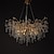 cheap Chandeliers-Chandelier Crystal , Frosted Finish Tree Branch Chandelier, Raindrop Ceiling Pendant Hanging Light Fixture, Blossom Chandeliers for Dining Room, Living Room, Bedroom, Entryway (Dia 31.2&quot; Round)