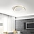 זול אורות תקרה-תאורת led שחור עגול, מנורת תקרה 19.5 אינץ&#039; מנורת סלון ניתנת לעמעום מנורת מטבח מודרני מסדרון חדר שינה