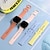 baratos Pulseiras de relógio Fitbit-Pulseira de Smartwatch Compatível com Fitbit Versa 3 Sense Silicone Relógio inteligente Alça Macio Elástico Respirável Pulseira Esportiva Substituição Pulseira