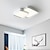 cheap Ceiling Lights-LED Ceiling Light Black Square, 18.7&quot;Ceiling Lamp Dimmable Living Room Lamp Modern Kitchen Corridor Bedroom