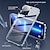 abordables Fundas y Carcasas iPhone-teléfono Funda Para Apple adsorción magnética iPhone 14 Pro Max 13 12 11 Pro Max Mini X XR XS 8 7 Plus Protector de cuerpo completo Protector de lente de cámara Anti-Arañazos Color sólido Vidrio