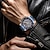 levne Náramkové hodinky-LIGE Křemenný Nerez pro Pánské Muži Analogové Křemenný Moderní styl Voděodolné Svítící Nerez Nerez / Jeden rok