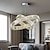 levne Lustry-křišťálové závěsné světlo led populární prstenový lustr moderní kruhy závěsná lampa interiérové bytové dekorace lampy 110-120v / 220-240v